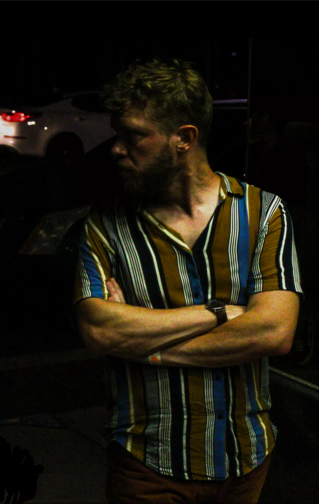 I'm benefitting a lot from the lighting here 