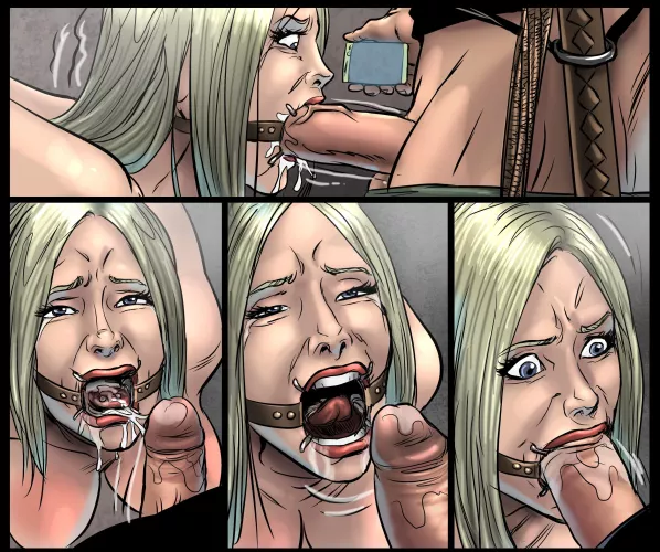 She can take it all (anyway she doesn't have too much option)