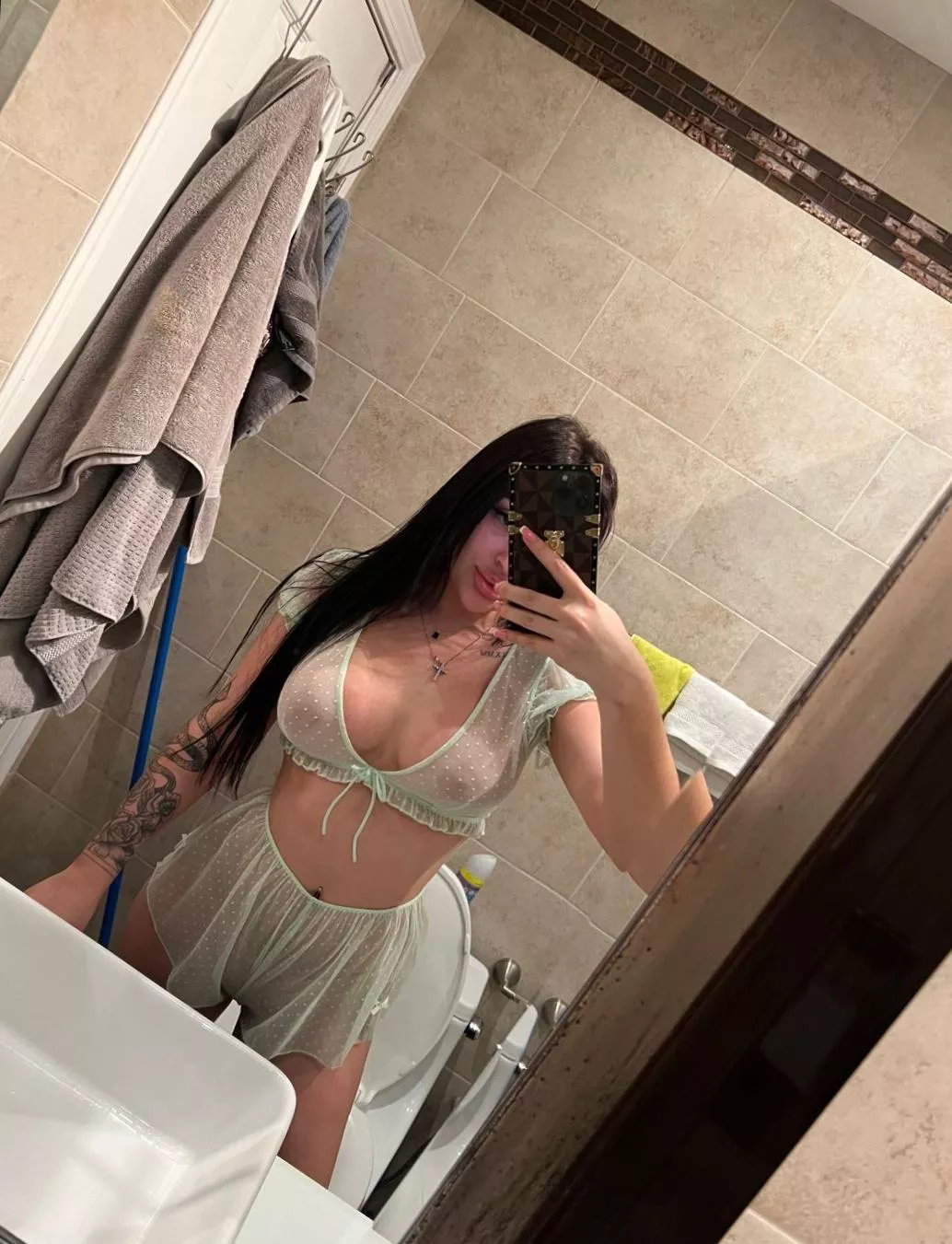 You are aroused by how I look in this outfit