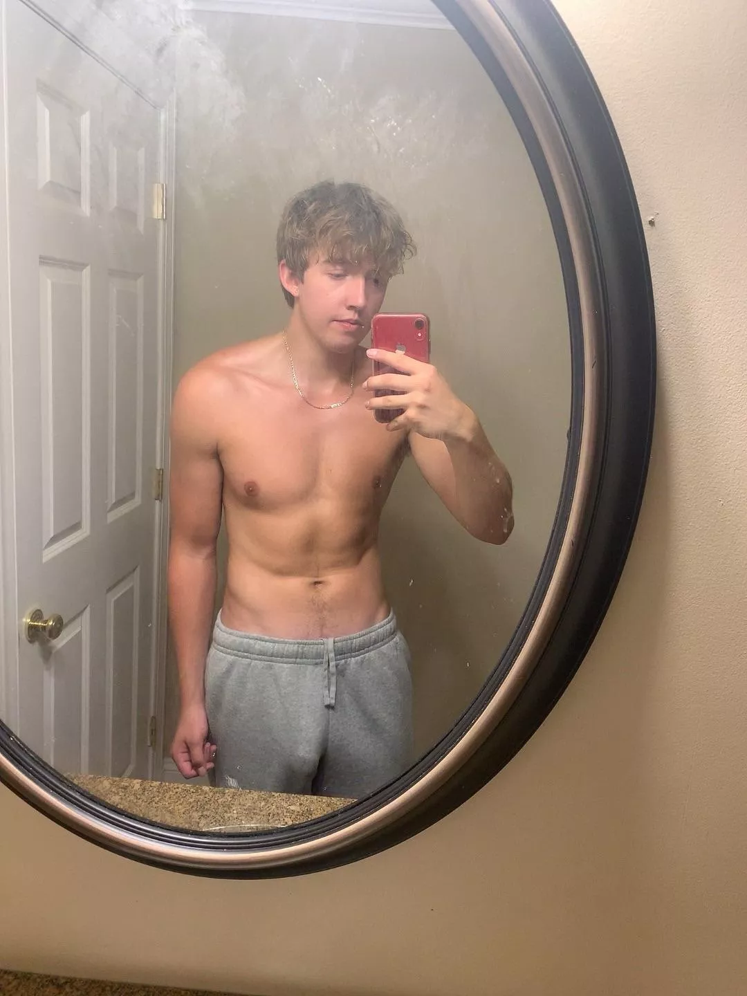 19 years old. Can’t rlly be seen wearing grey sweatpants lol