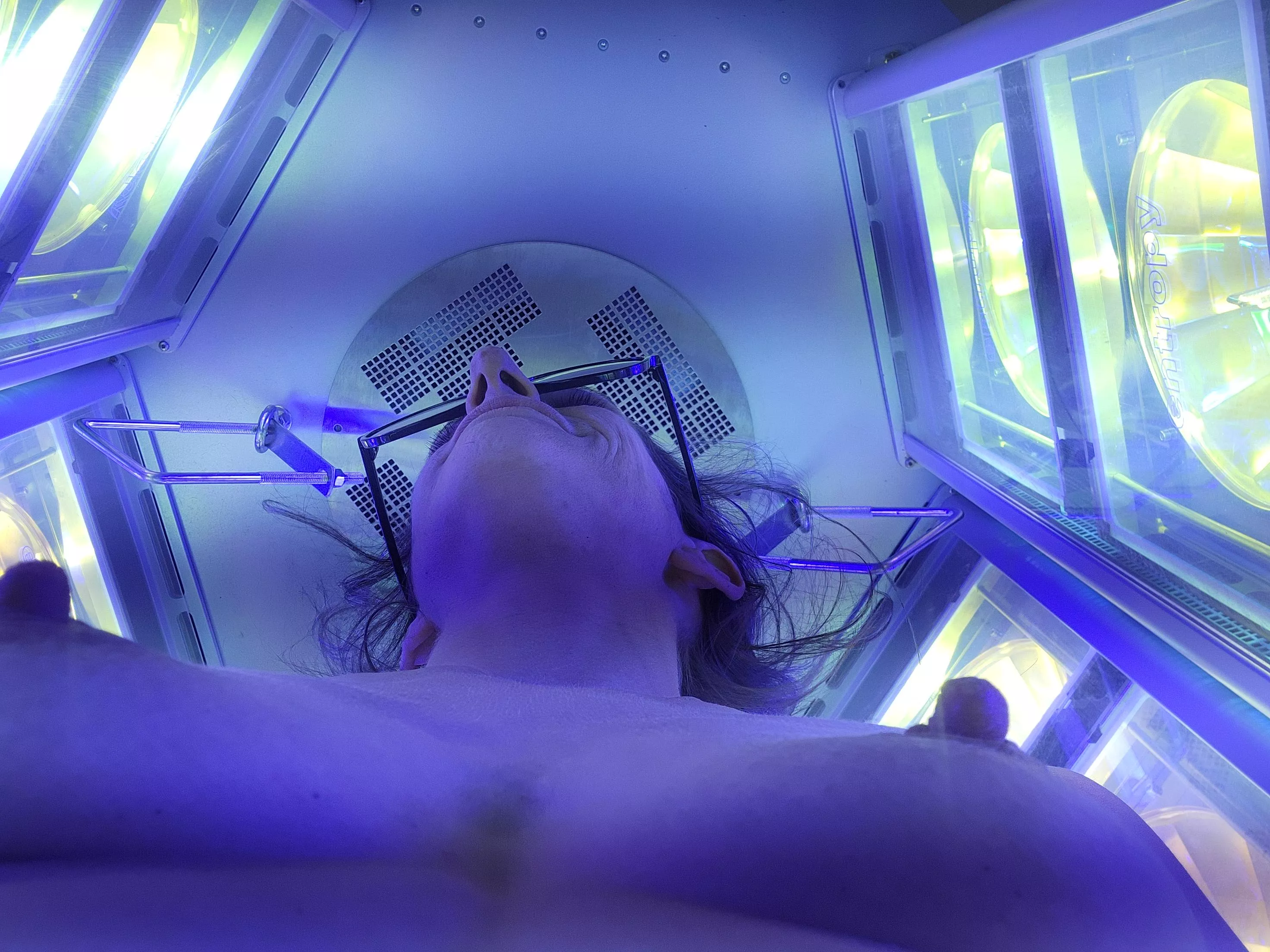 Great Views from the Tanning Booth 