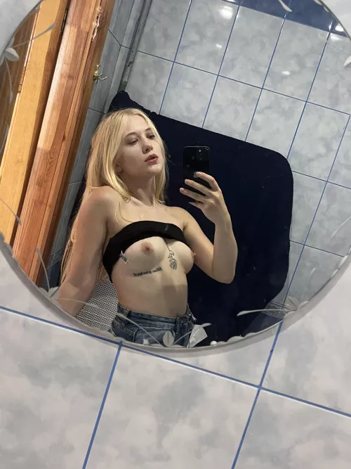 I hope my boobs will attract the attention of your friends.