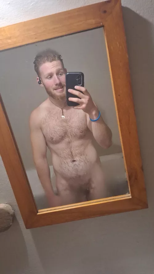 I like to get clean before I get dirty 😝