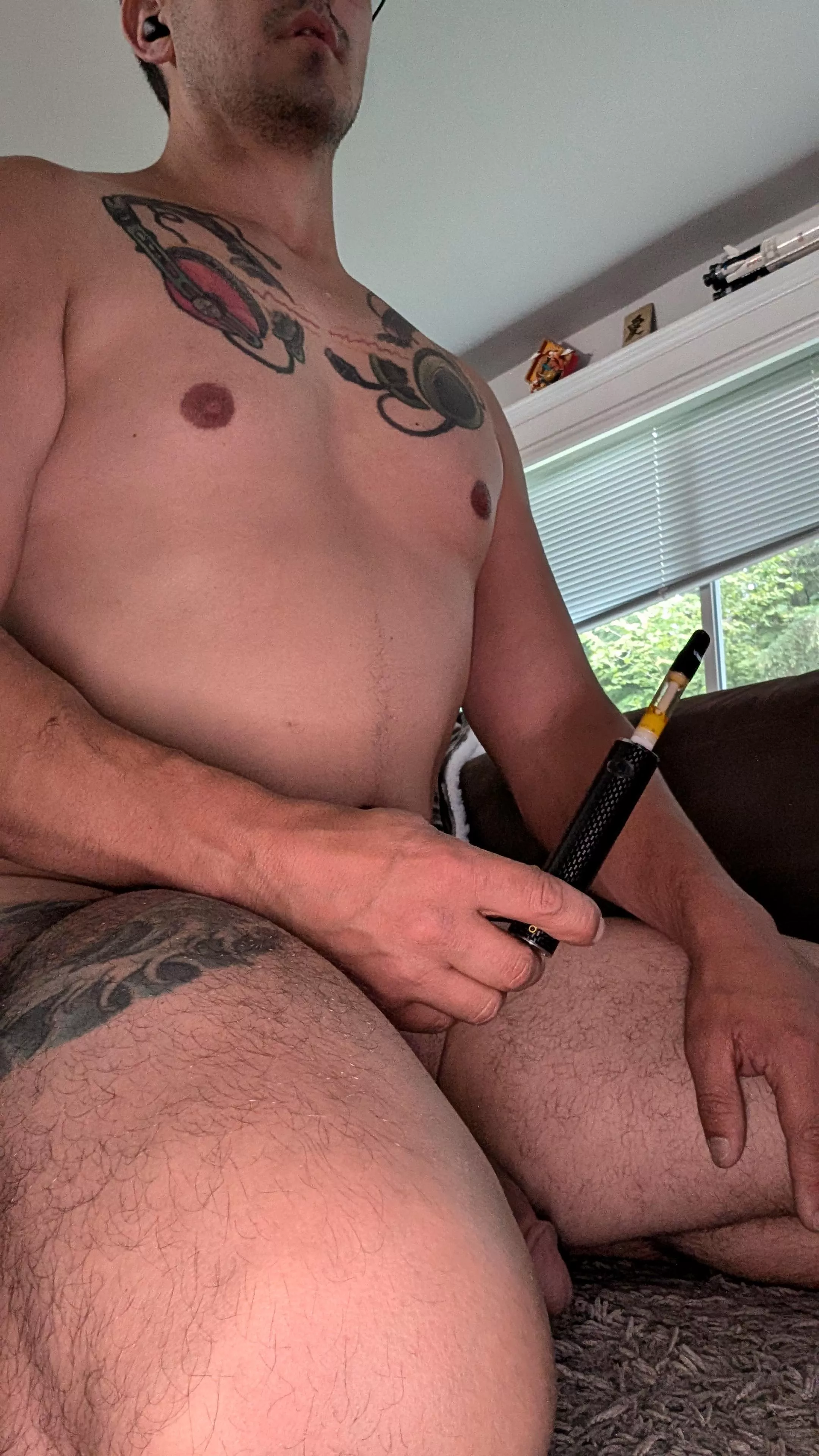 (M) meditating after working out. Breath work is important 
