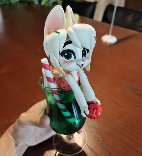 Melon Soda Summer Maid Cat Large Figure