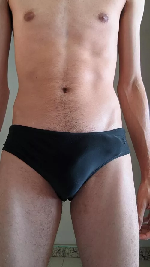 My curved cock look funny in these (22)