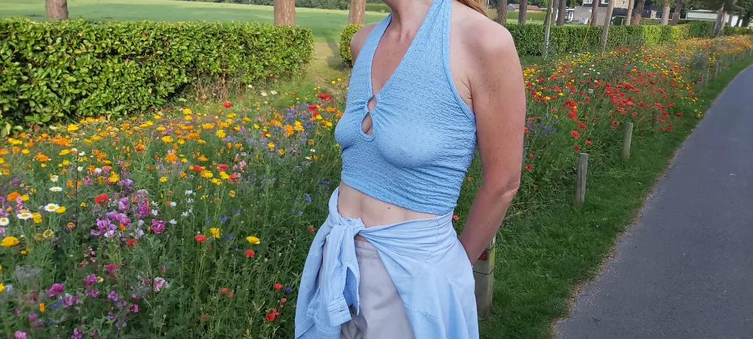 Our walk this morning. 