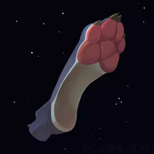 Paw study (art by me @chuvapa_vidra)
