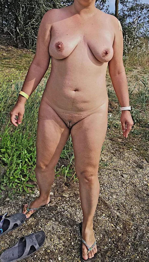 Peaceful vibe at public beach