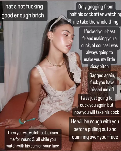 You gag on his cock even after I took it all