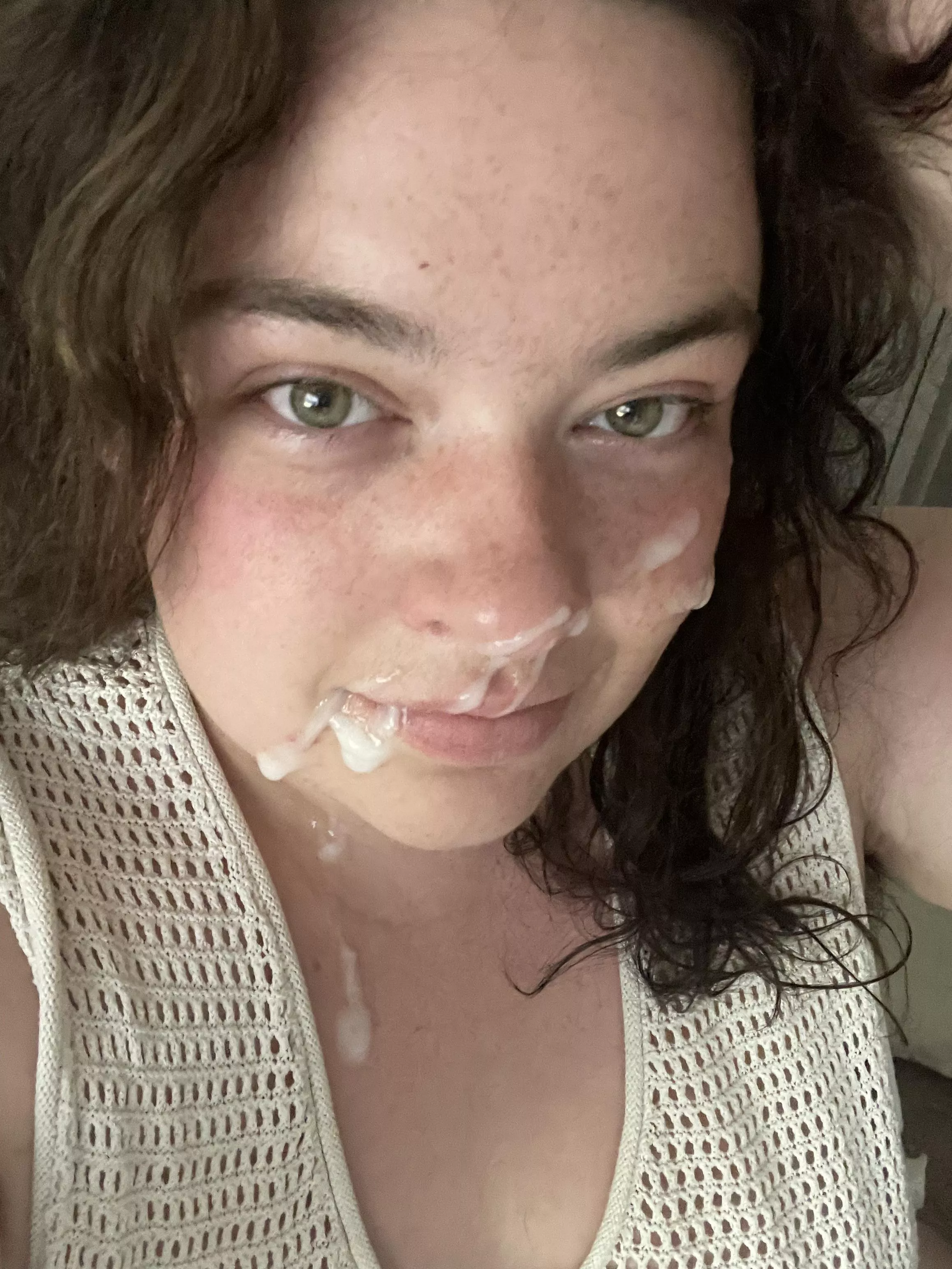 after he fucked my throat :)