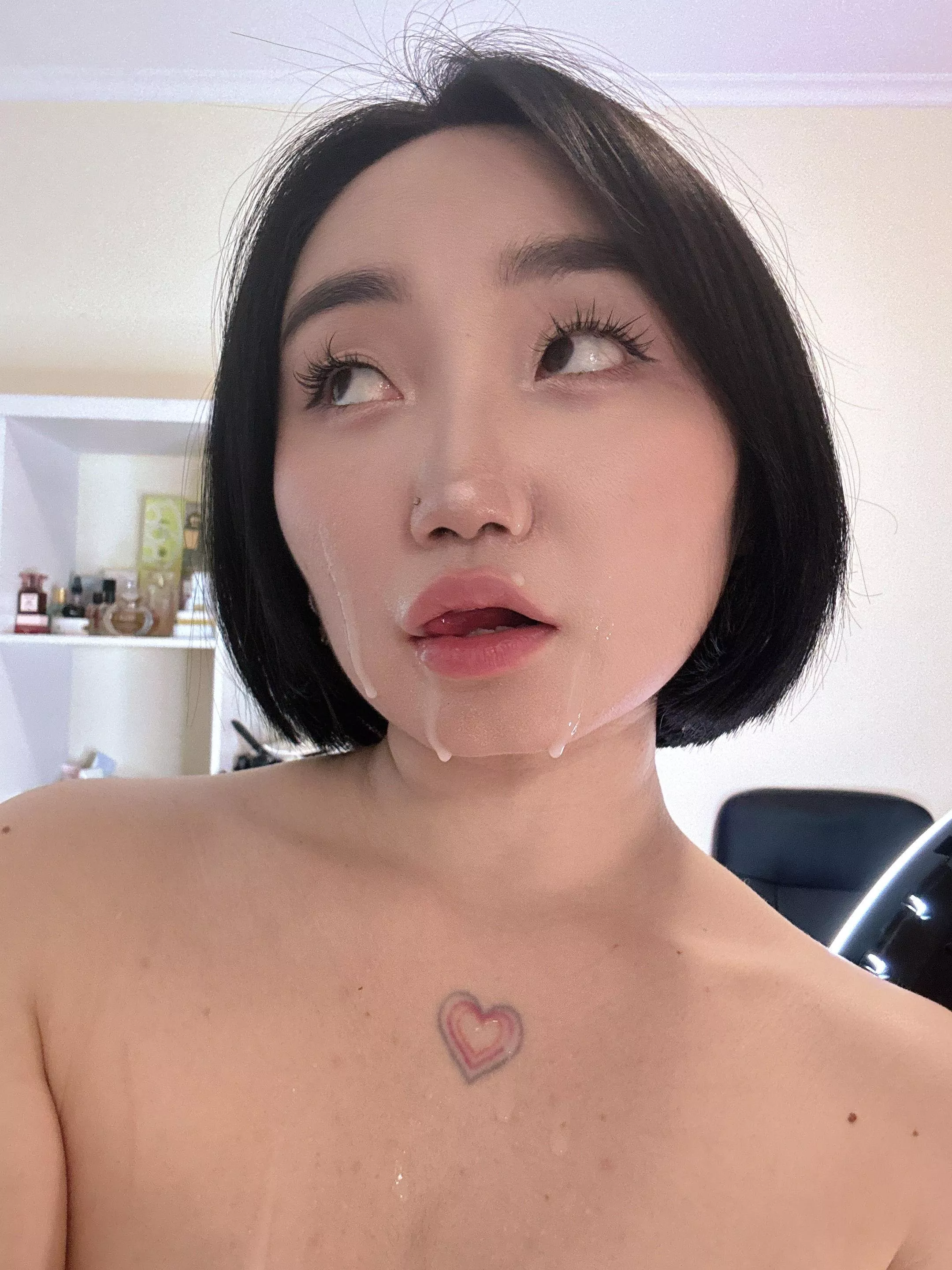 baby covered in daddy's sperm