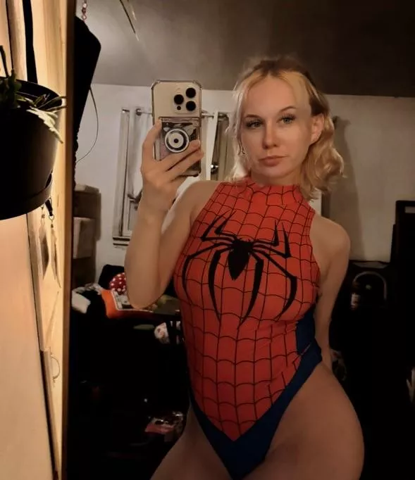 Caught in the web of naughtiness.