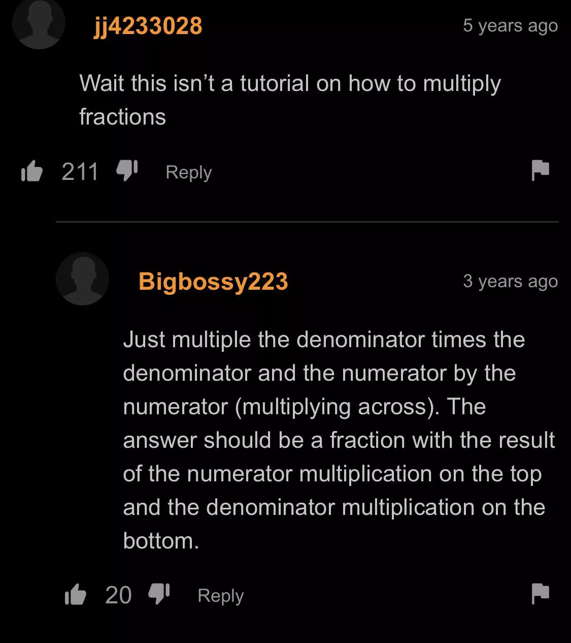 Exponential disappointment 