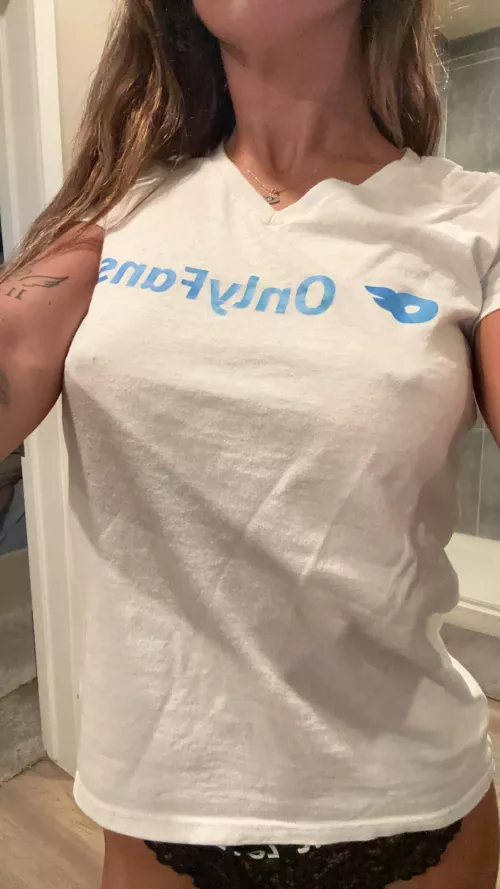 I want your tongue on my hard nipples.