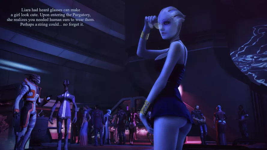 Liara vs glasses. (Rastifan)