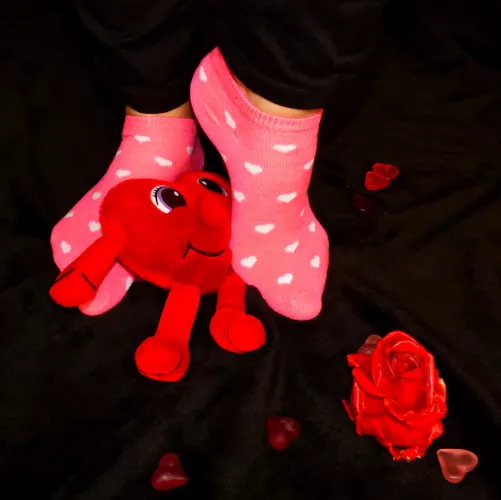 My cute pink socks [F]