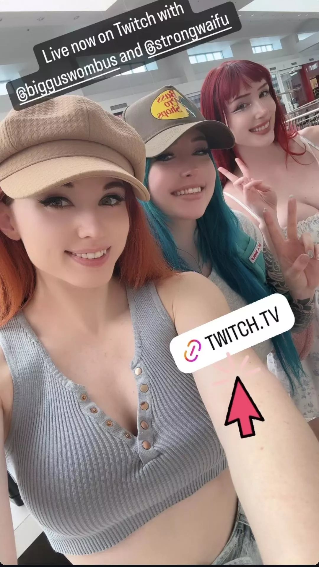SHE'S LIVE RIGHT NOW with Morgpie and StrongWaifu on TWITCH.TV/AMOURANTH 