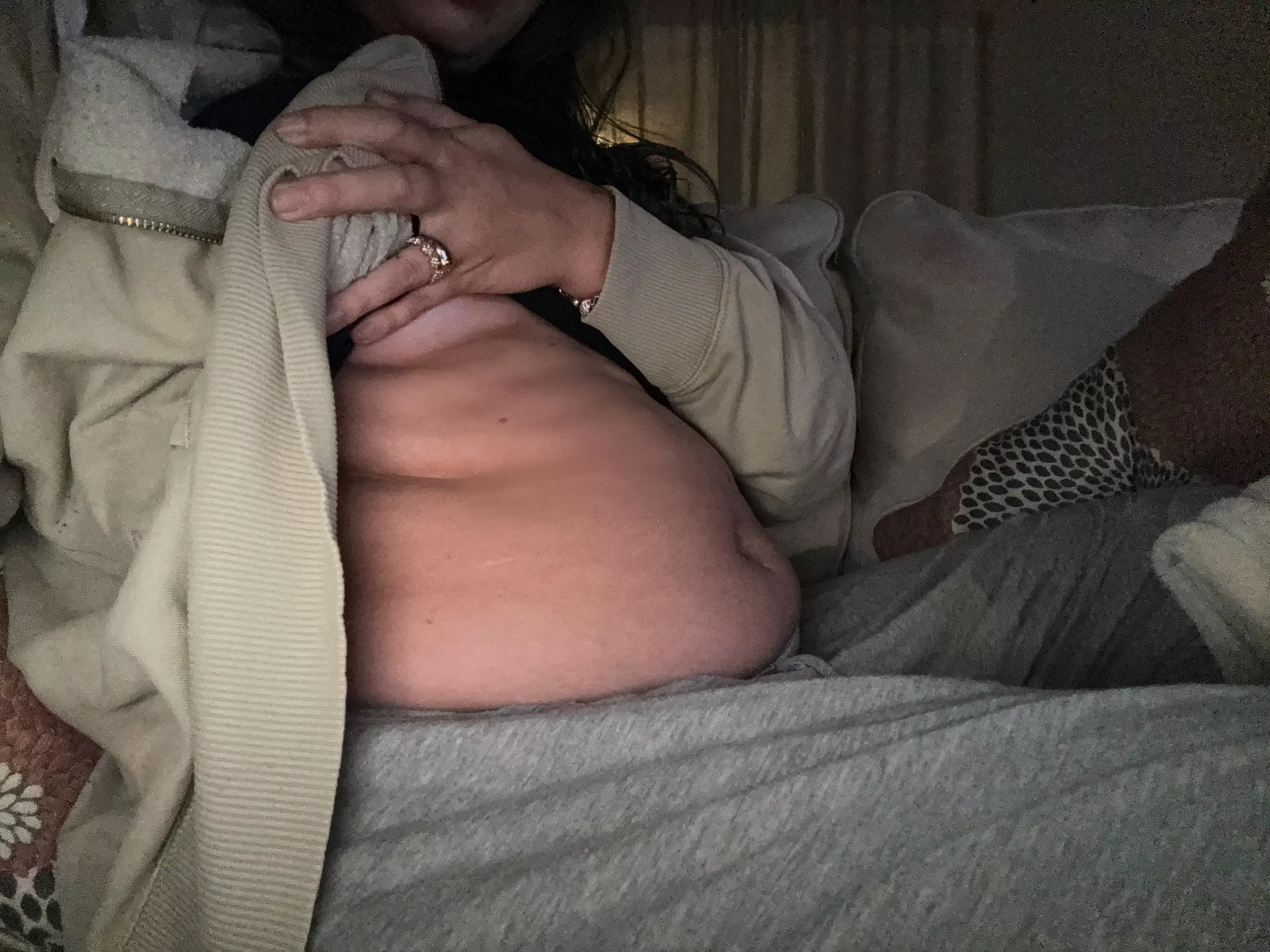 Stuffed to the max & stuck on the couch, just the way I like it ❤️