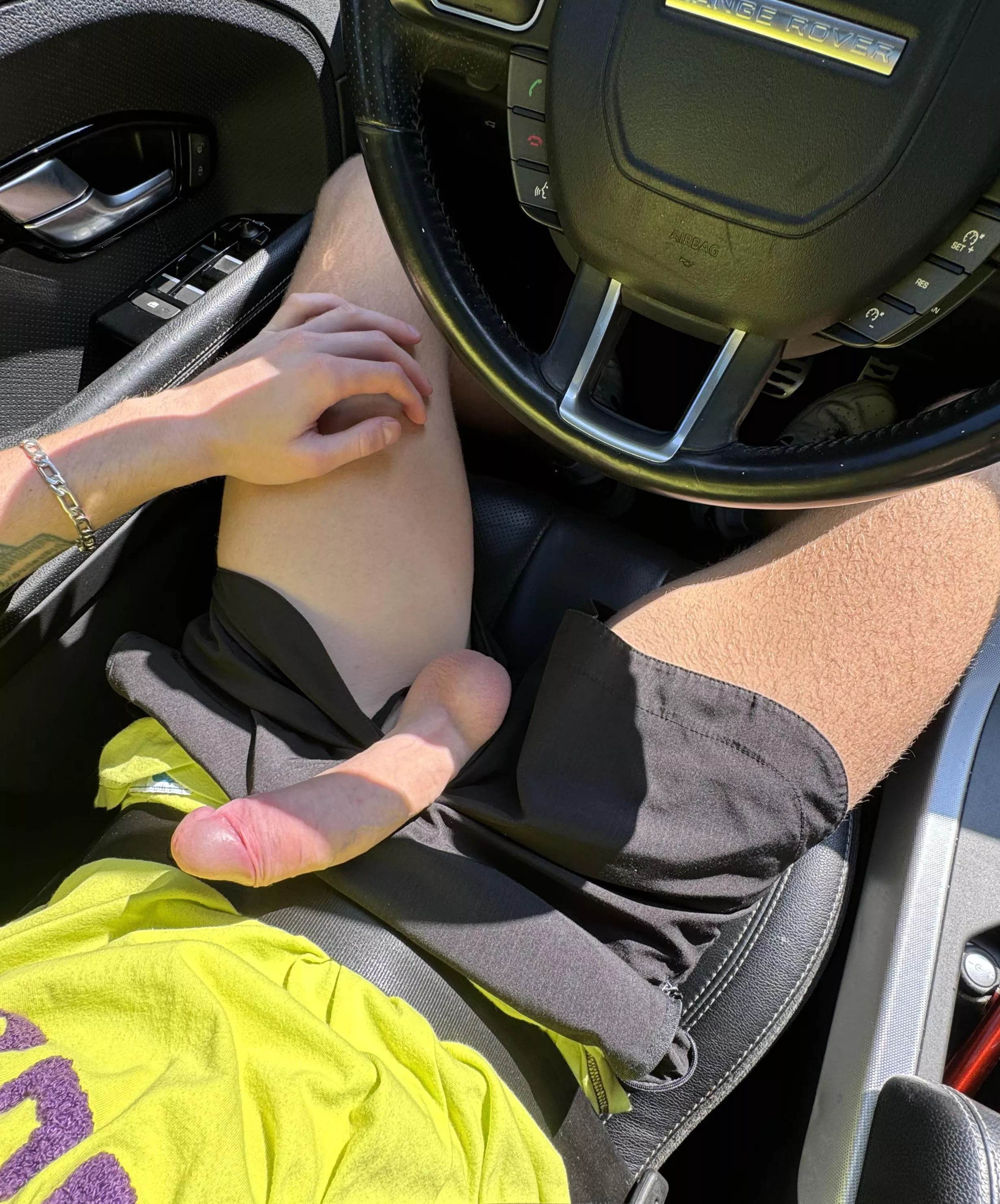 Take my huge dick right in the parking lot of the shopping center