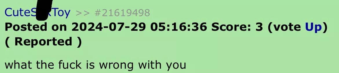 What the fck is wrong with u