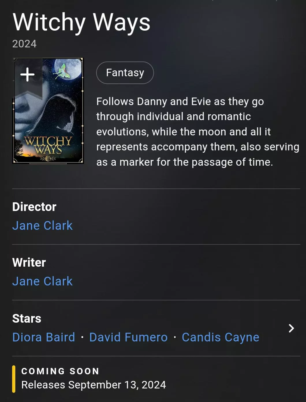 Witchy Ways coming soon September 13th