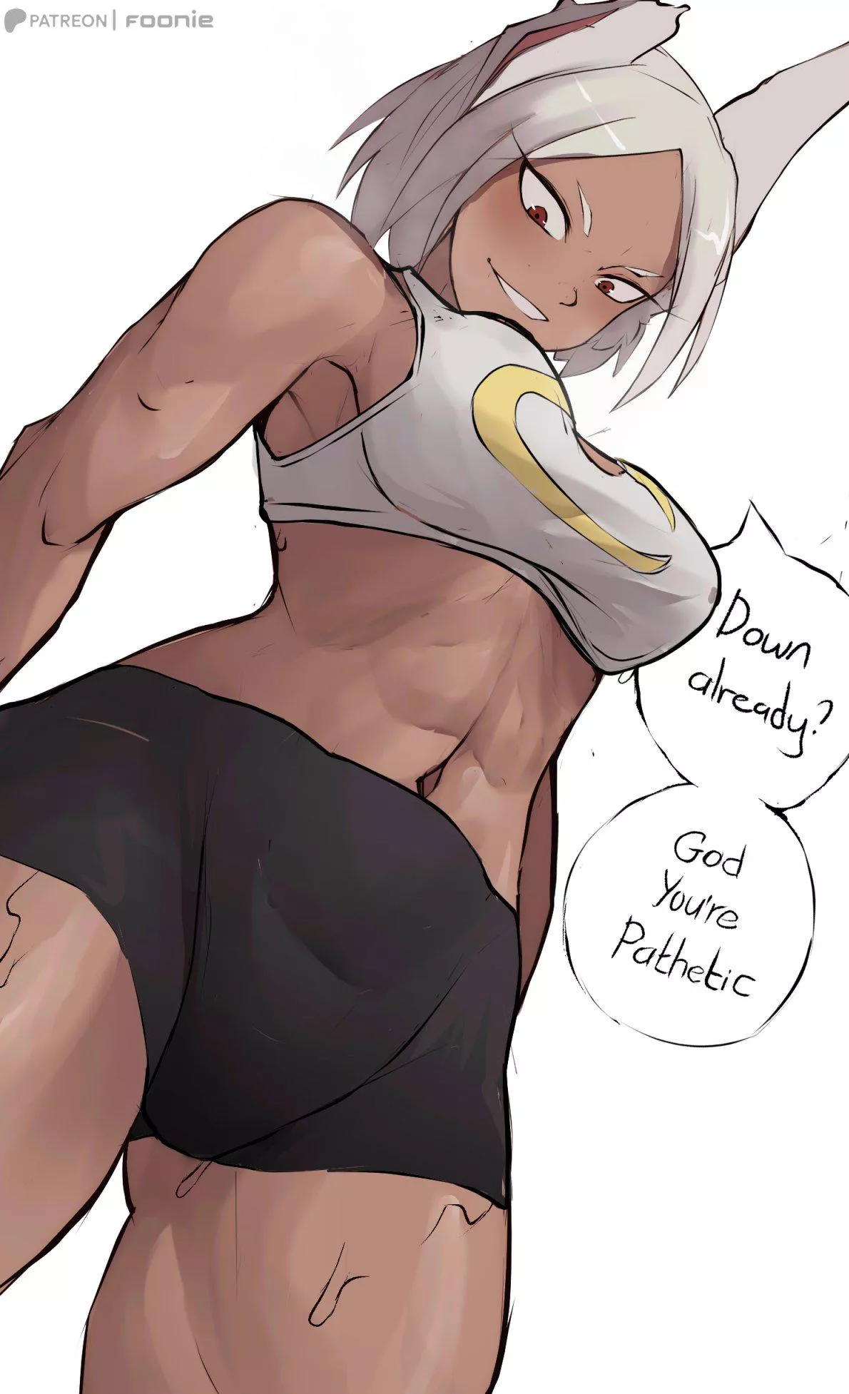 Working out with Mirko [@foonie_xd]