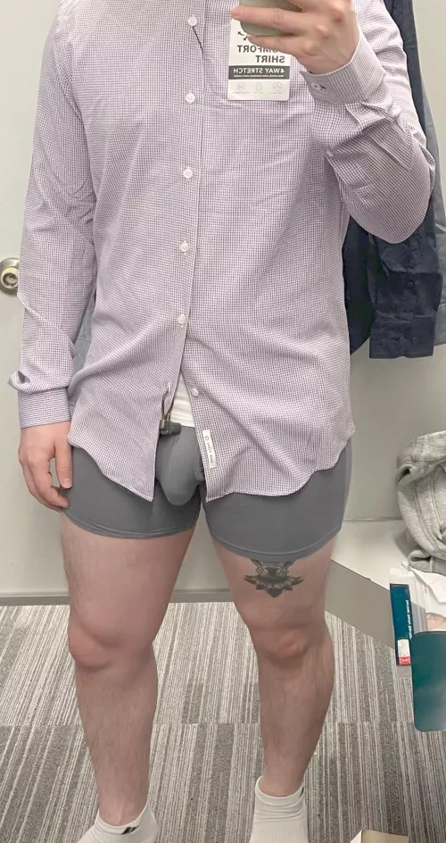 (28) I was getting my pants fitted, and the lady working complimented my underwear. You think she noticed?