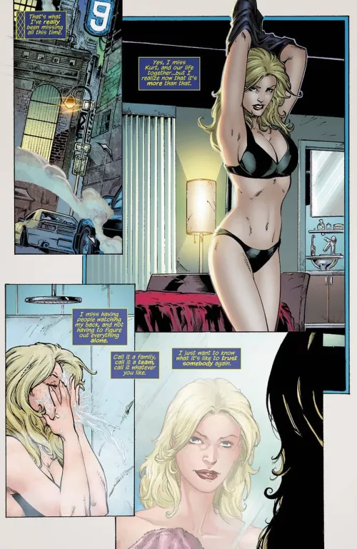 Black Canary in her black underwear [Birds of Prey Volume 3 #0]