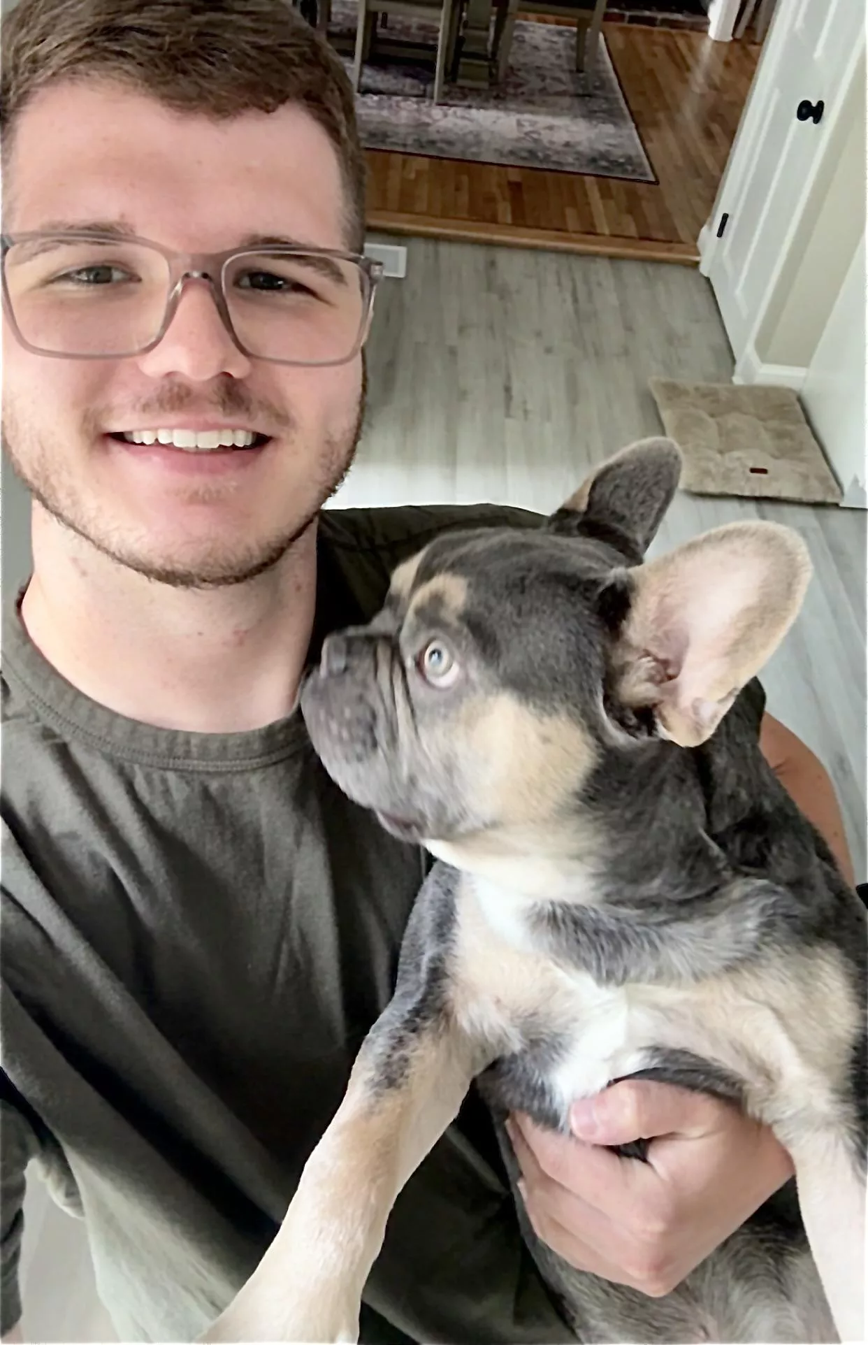 Just a man and his pup. 