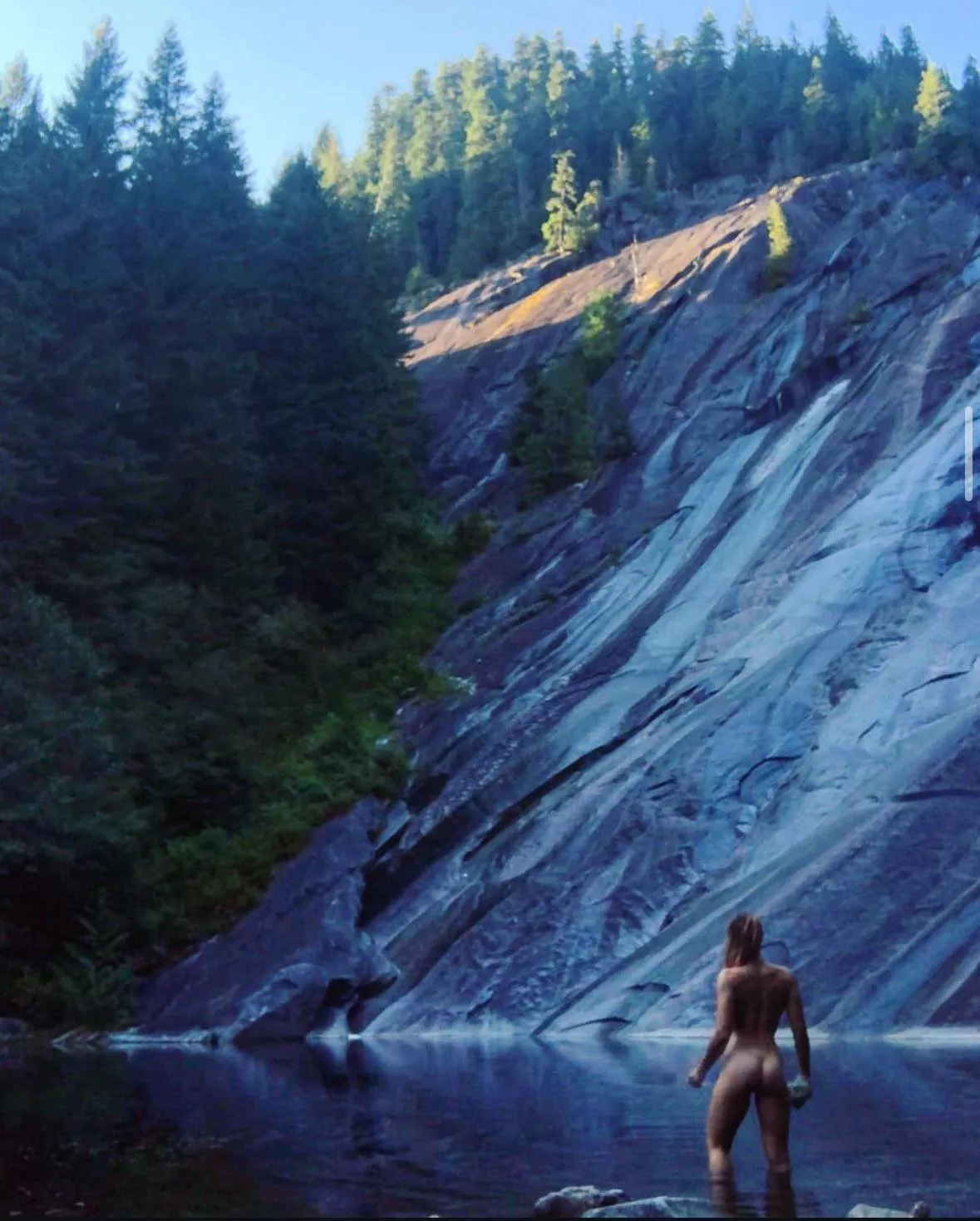 My very favorite water slide and swimming hole, happy waterfall Wednesday 