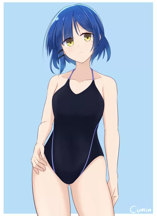 Ryo Posing In Her Competition Swimsuit (Bocchi The Rock)