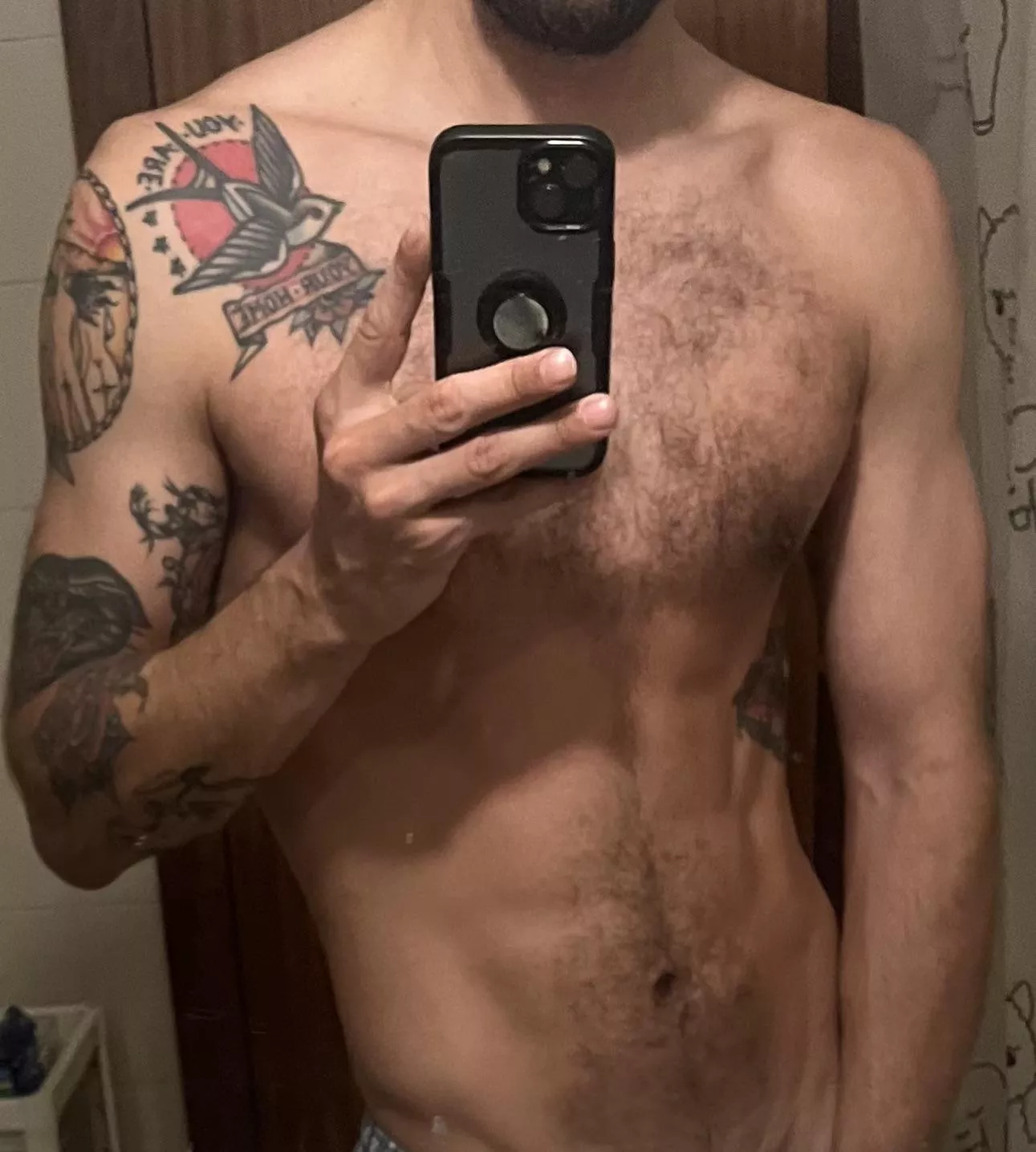 Shower time. Who’s coming? 