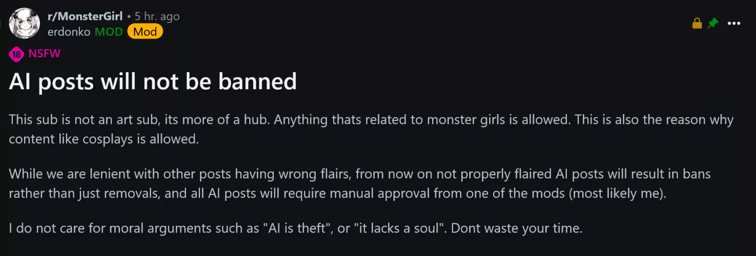 The coward locked comments, so let him know what you think here.