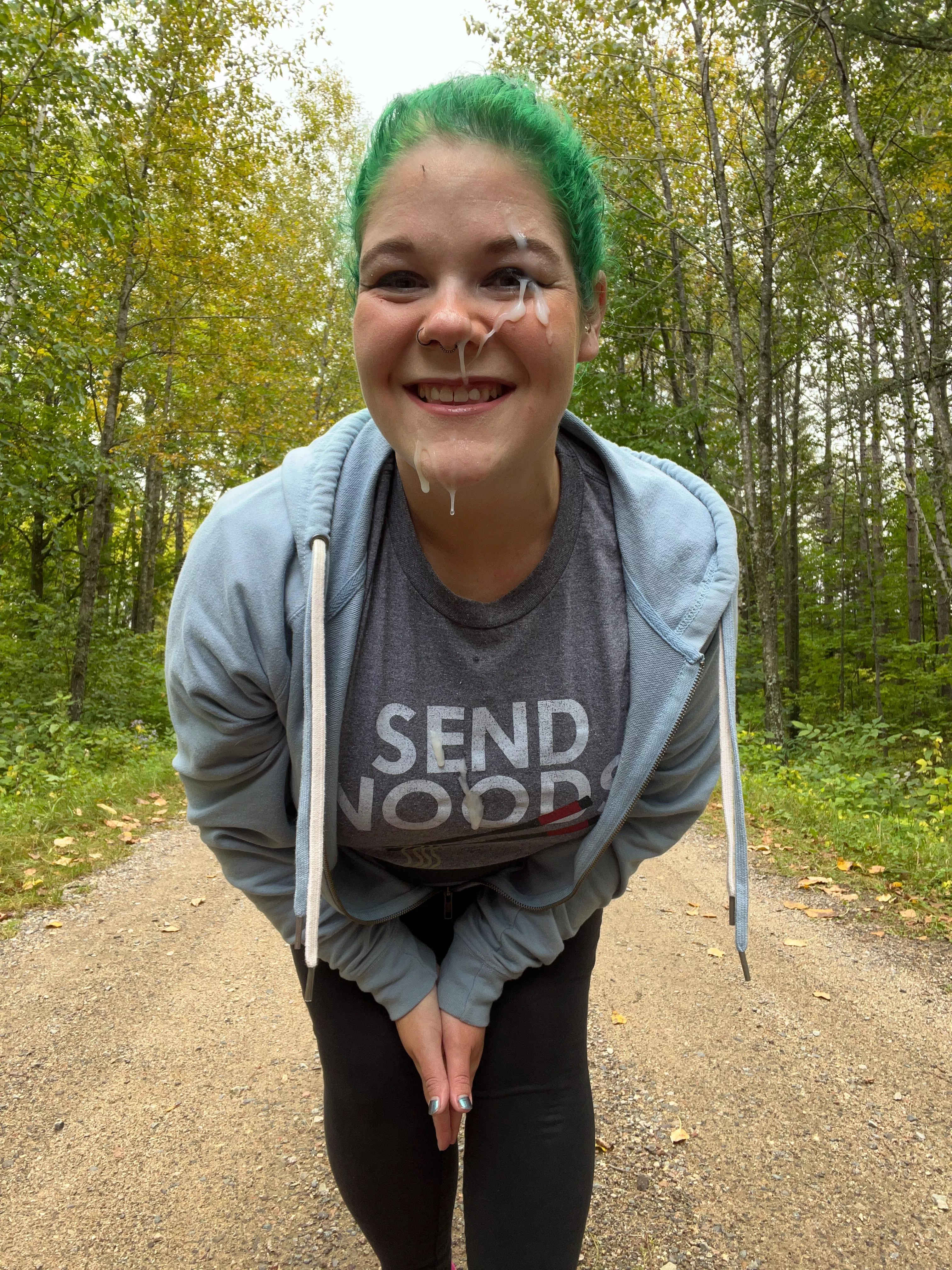 Walking down the old Facial Trail