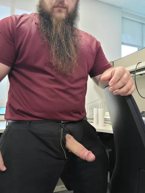 Whipping it out in the office