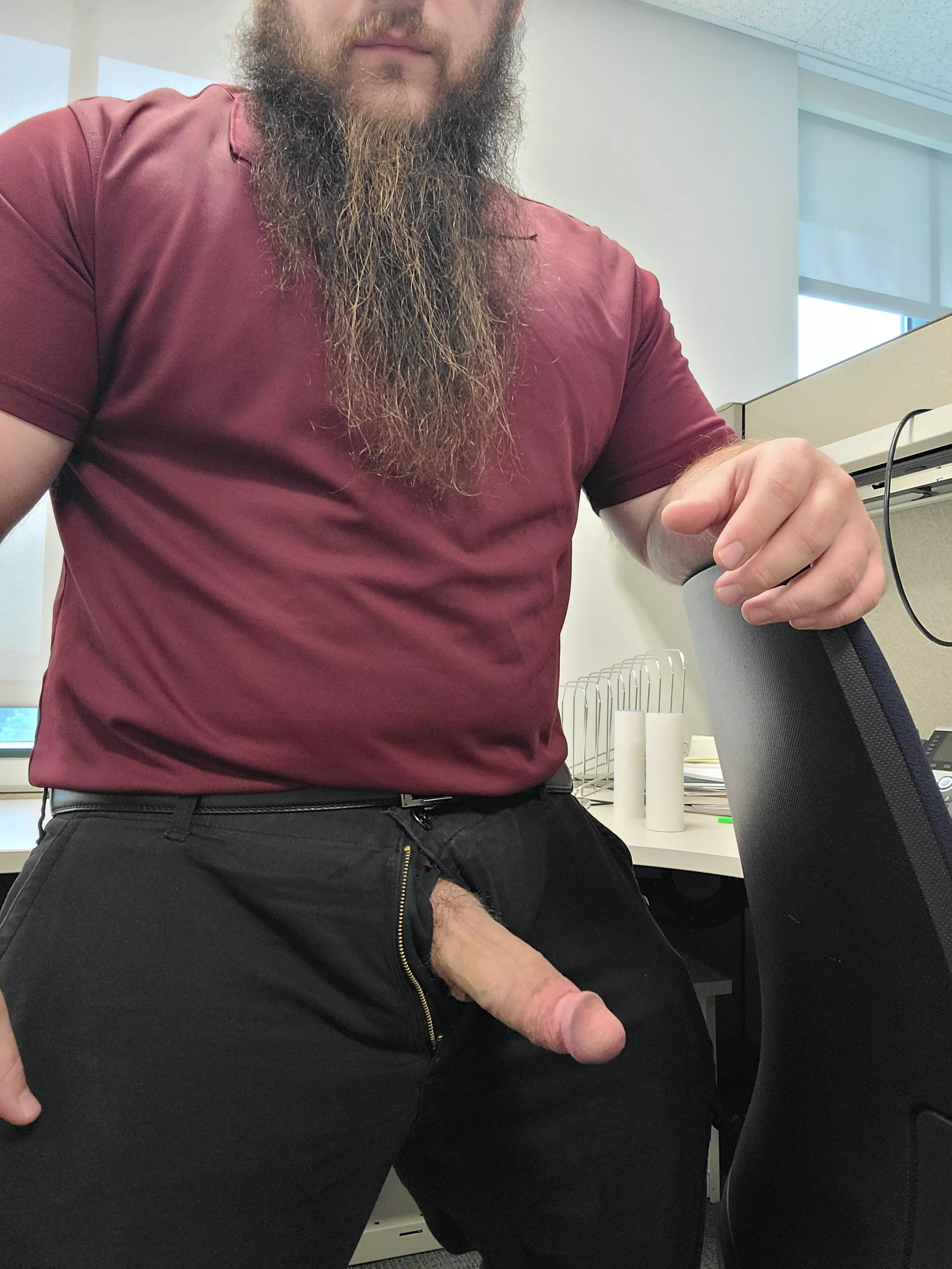 Whipping it out in the office 