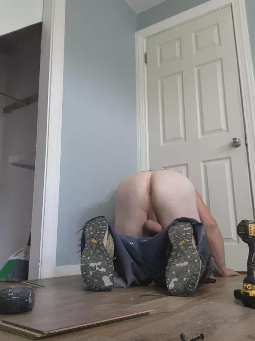 Whoops, my pants fell down again. Need a helper to keep them up.