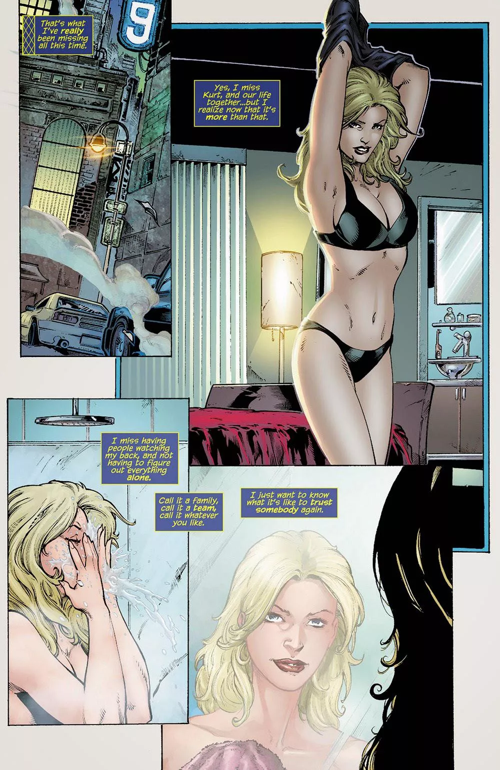 Black Canary looks pretty good in her underwear [Birds of Prey Vol 3 #0]