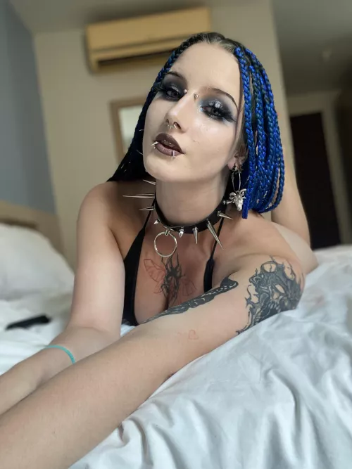 Chained and docile, waiting for my master