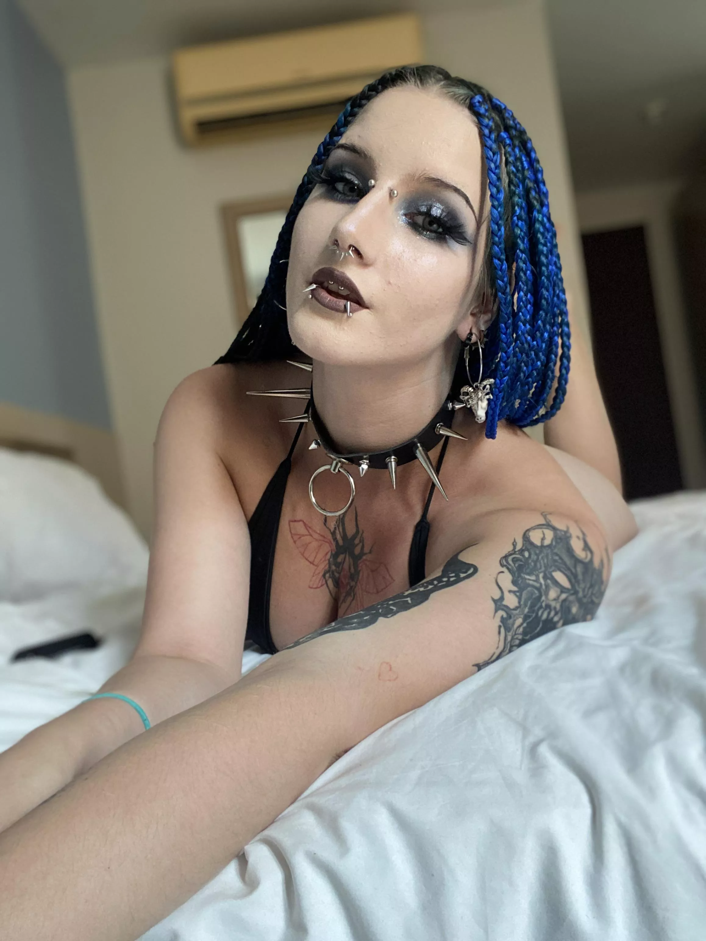 Chained and docile, waiting for my master