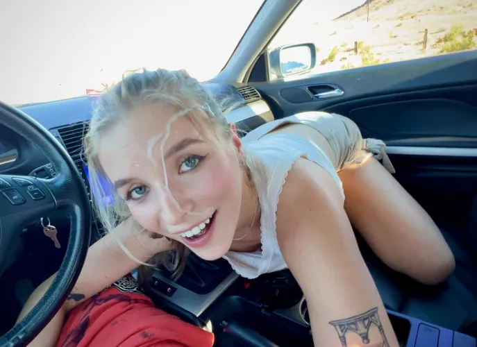 Cum Shot Facial in Public 