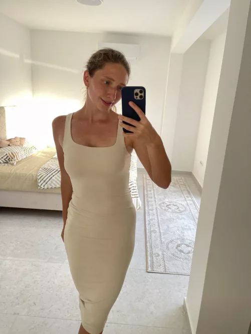 I really like this classy white dress