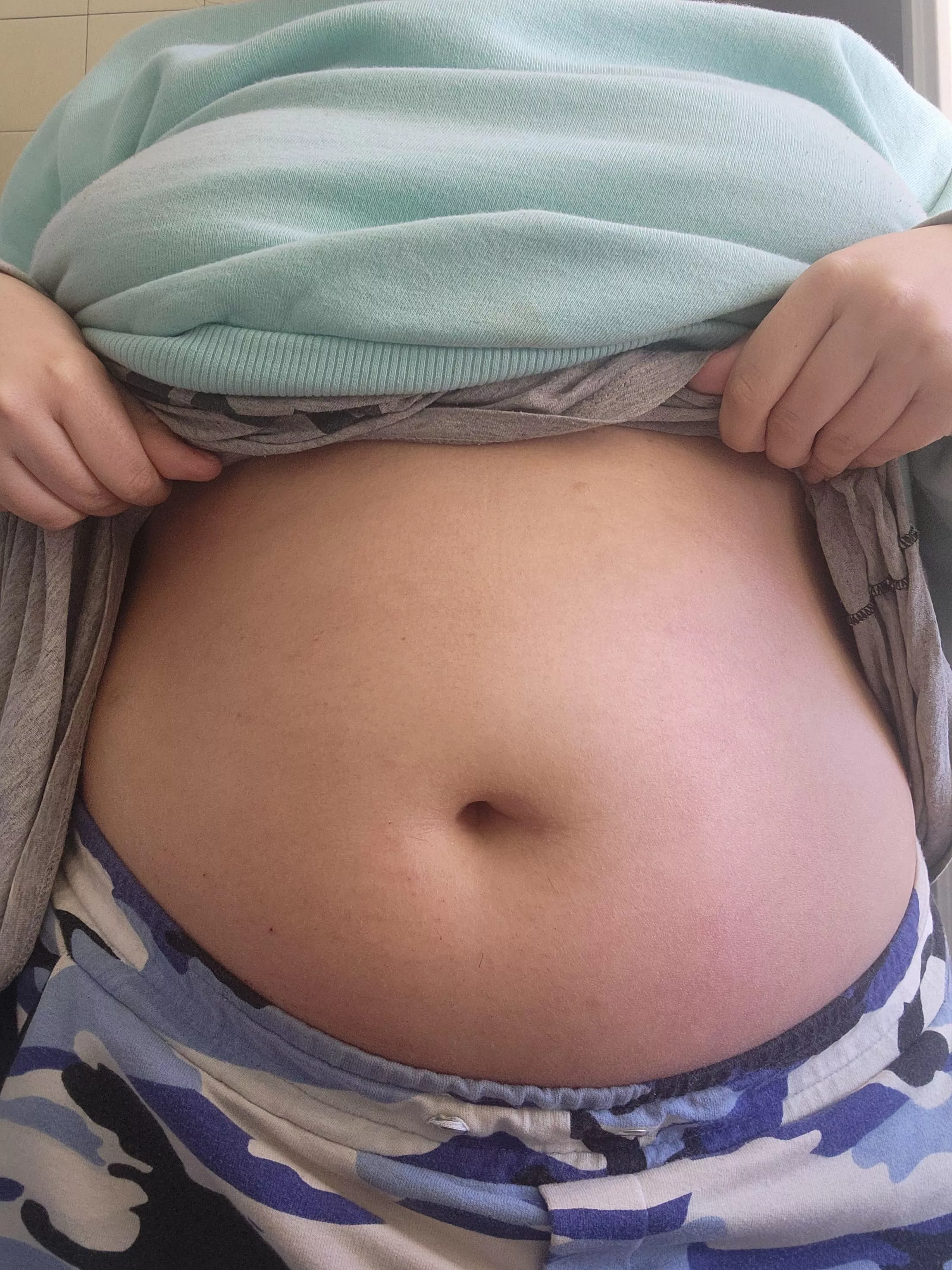 Imagine you are playing with my bellybutton 