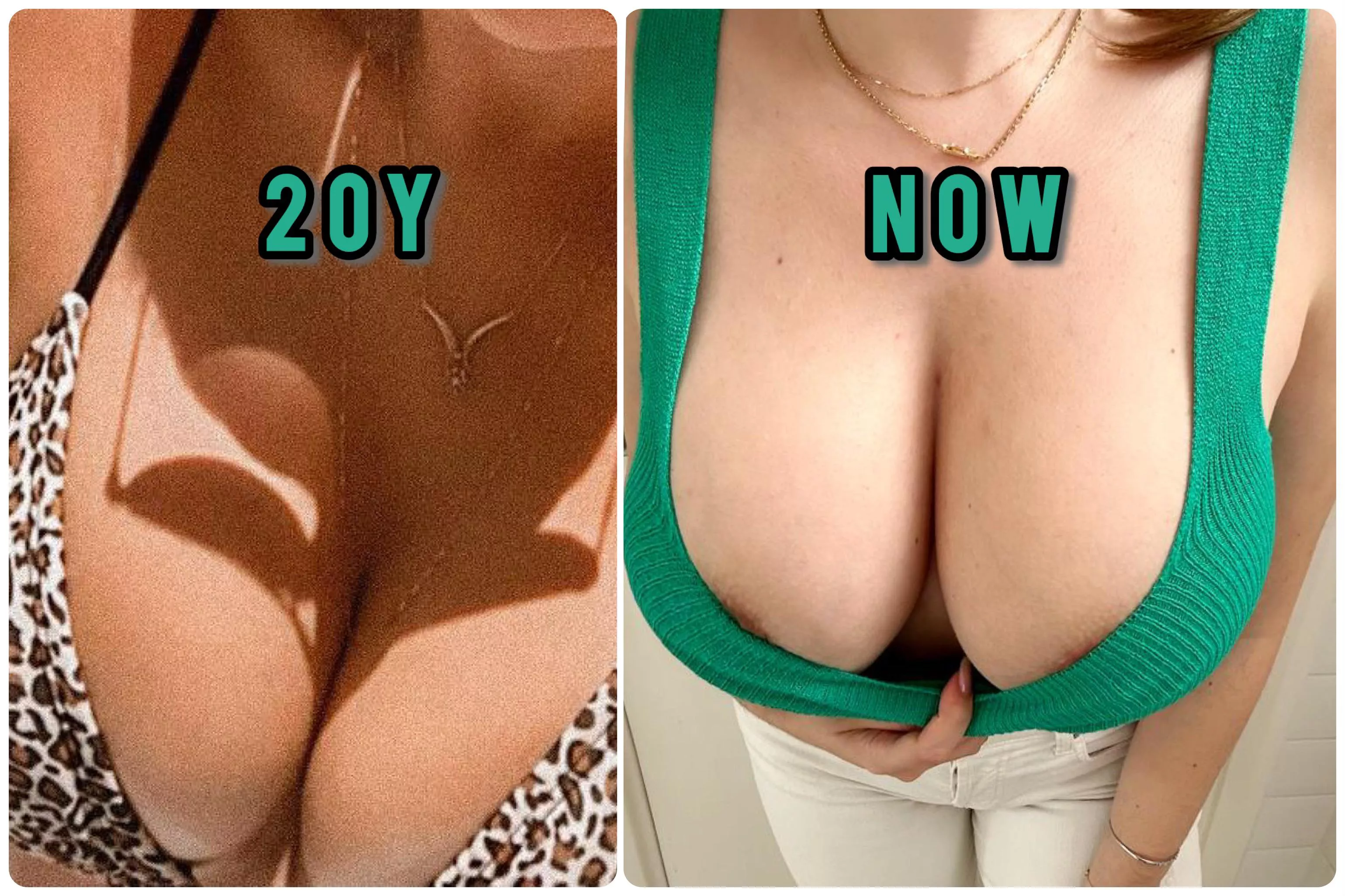 Managed to do this comparison, you can really see how they’ve grown  Managed to do this comparison, you can really see how they’ve grown