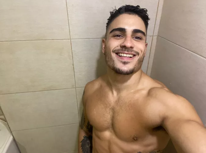 Who wants to soap up this tight, wet body?