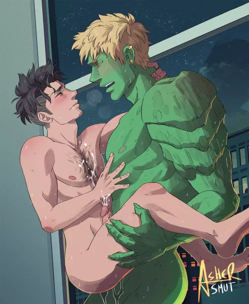 Wiccan and Hulkling (By ashersmut) 