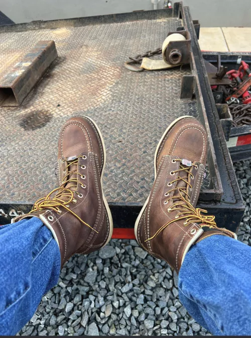 Working hard in my Thorogood Moc Toes; What boots is everyone else working in?