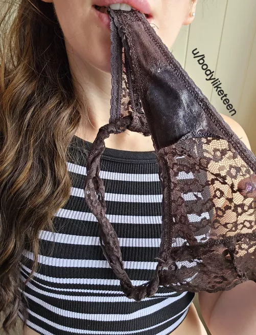 Would you take my wet as fuck panties in your mouth? ;) 