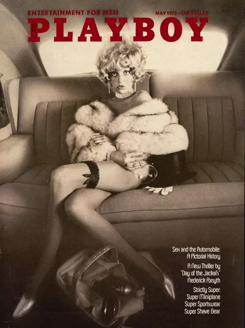 Anulka Dziubinska on the cover of the U.S. edition of PB for May 1973.